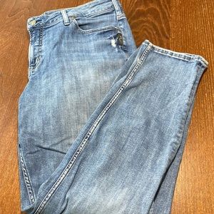 Silver boyfriend jean
